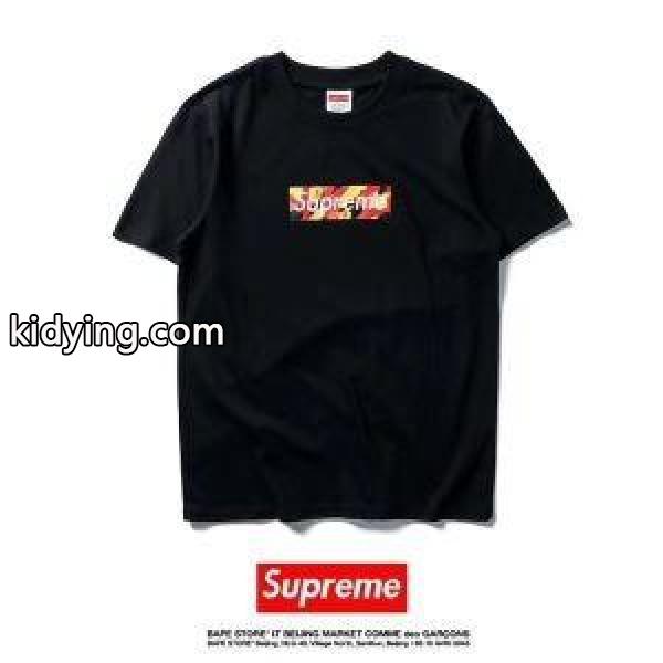 赤字超特価大人気SUPREMEシュプリームコピー激安　ボックスロゴ付き　半袖tシャツコピー　ブラック　ホワイト　2色可選-0