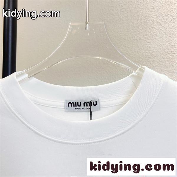 軽やか着用 MIUMIU ミュウミュウ コピー 長袖tシャツ レディース シンプル-4