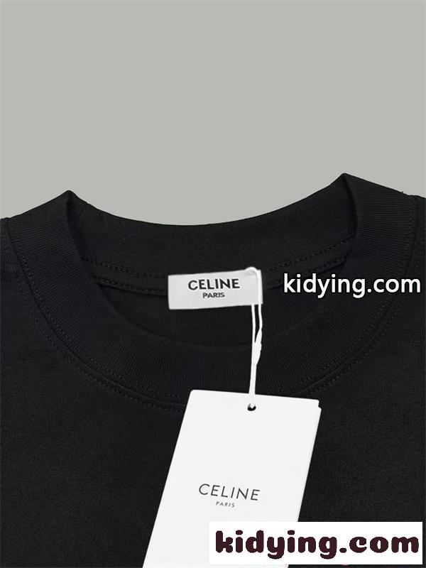 話題沸騰 2026新作 プリントTシャツ ロゴデザイン トレンド モード CELINE セリーヌ コピー-4
