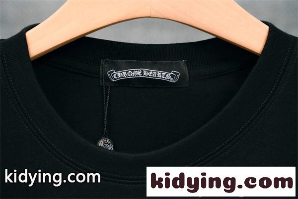 半袖Tシャツ メンズ CHROME HEARTS シンプルロゴ クロムハーツ 偽物 無地系 ストリート 着回し万能-6