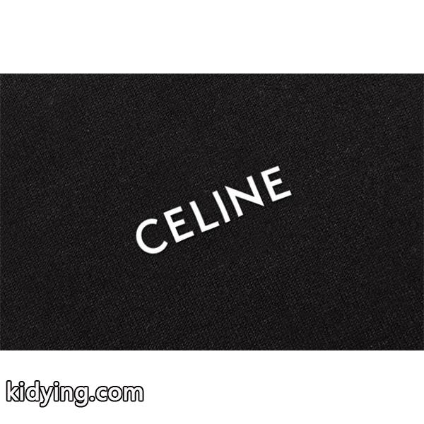 2025秋冬 セリーヌ コピー CELINE ミニロゴ セーター ホワイト×ブラック 上品-4