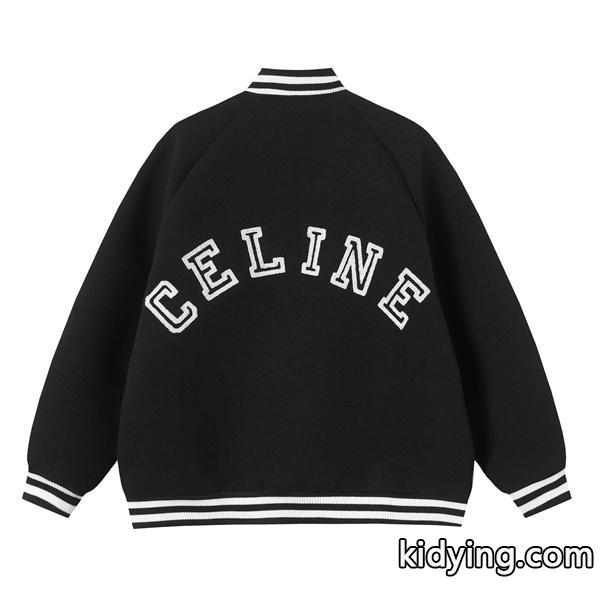 2025秋冬 CELINE セリーヌ コピー ブラック Cロゴ ジャケット ストリート 個性派-1