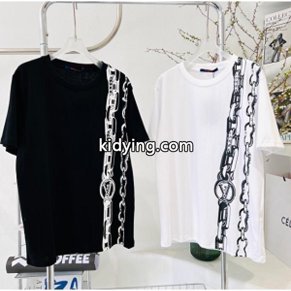 Tシャツ/ティーシャツ 絶対に抑えておきたいトレンド 2色可選 ルイ ヴィトン 最速！流行スタイル LOUIS VUITTON_ルイ ヴィトン LOUIS VUITTON_ブランド コピー 激安(日本最大級)-0