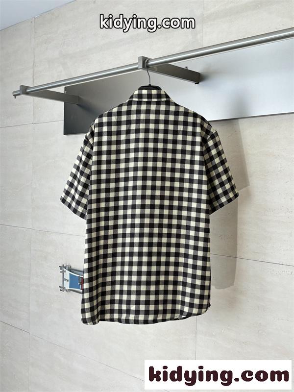 ルイ ヴィトン半袖シャツスーパーコピーLouis Vuitton 26SS Damierカジュアルスタイル上品-2