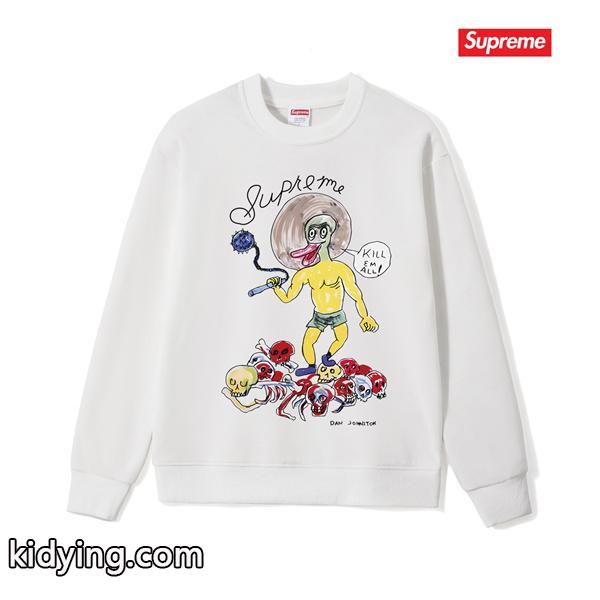 秋冬 防寒 ブラック 希少 プリント SUPREME シュプリーム スーパーコピー スウェット-2