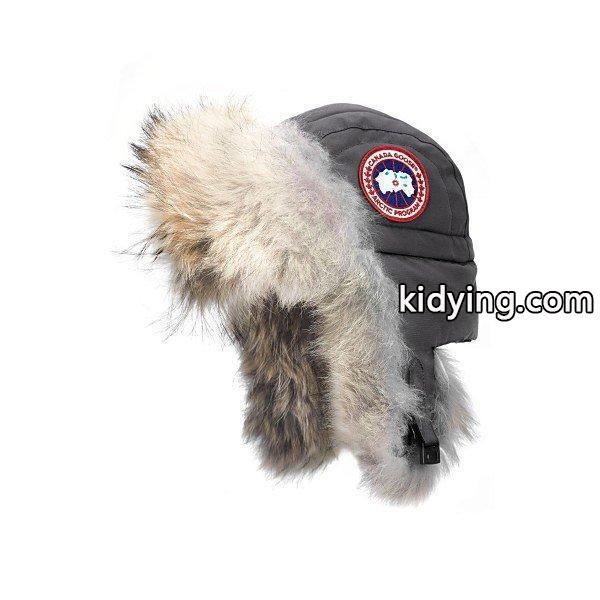 カナダグース 帽子 レディース Canada Goose Aviator Hat with Genuine Coyote Fur Trim Graphite :36-dd9ltyu59e-09fe:asty-shop2 - 通販ショッピング-0
