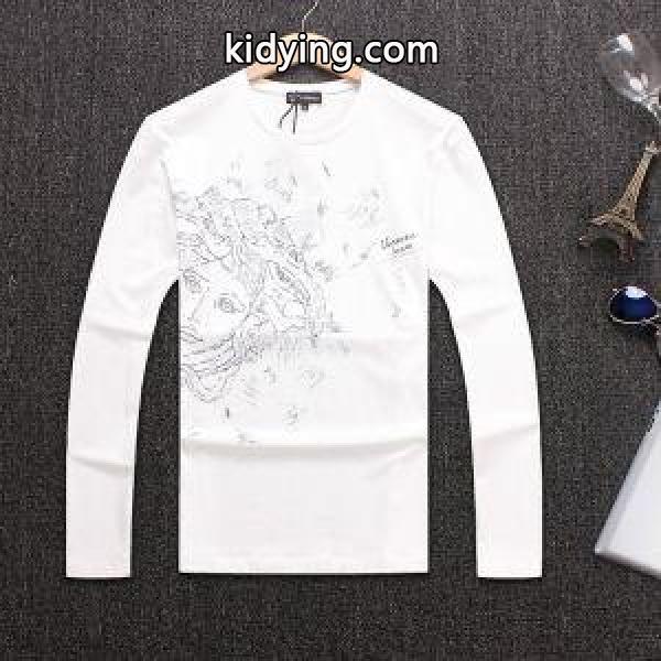 ヴェルサーチ コピーインパクトお洒落度デザイン性tシャツナチュラルカジュアル着回しベーシック男性用tシャツ3色可選-1