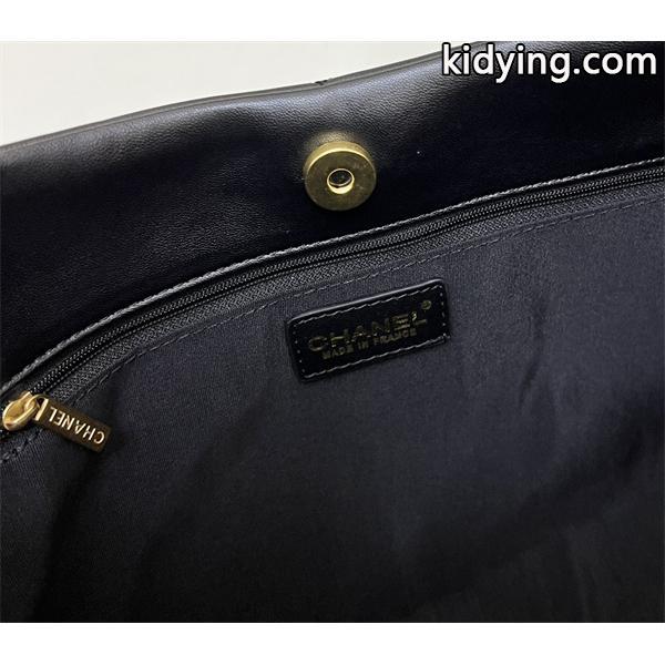 ブラックレザー ダブルポケット CHANEL シャネル ショルダーバッグ コピー レディース ユーティリティ-8