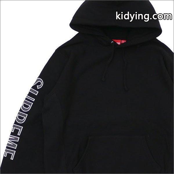 SUPREME(シュプリーム) Sleeve Embroidery Hooded Sweatshirt (スウェットパーカー) BLACK 211-000578-141+【新品】(SWT/HOODY) :18051603:クリフエッジ - 通販ショッピング-0