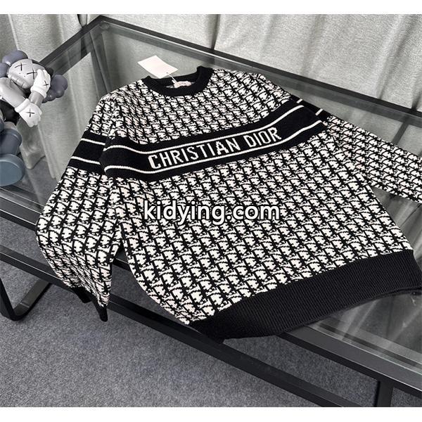 ☆ディオールセーターコピー☆2025人気DIOR Oblique新作最新秋冬トレンド着こなし-0