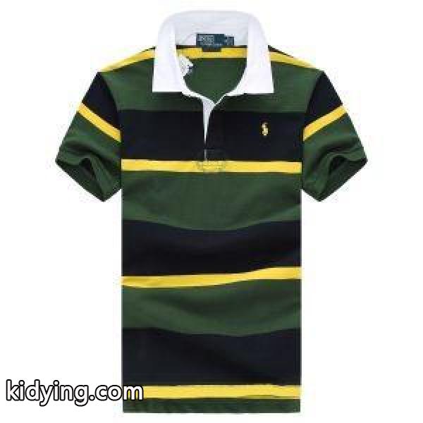 夏の定番ポロラルフローレンtシャツコピーPolo Ralph Laurenポロ半袖メンズビジネス用ストライプトップス-1
