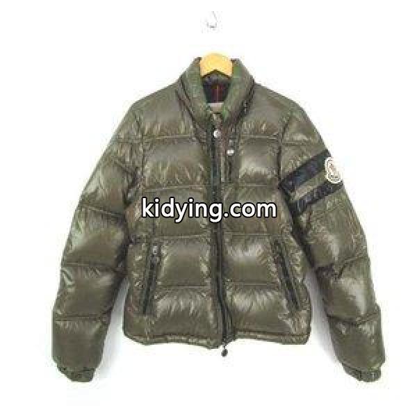 モンクレール MONCLER エリック ERIC ダウンジャケット ブルゾン アウター ワッペン カーキ レディース 通販 ショッピング-0