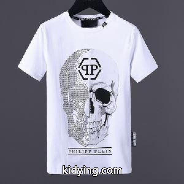 低価直輸入専門店のPHILIPP PLEINフィリッププレインスーパーコピーのメンズクルーネック半袖Tシャツトップス通販品-2