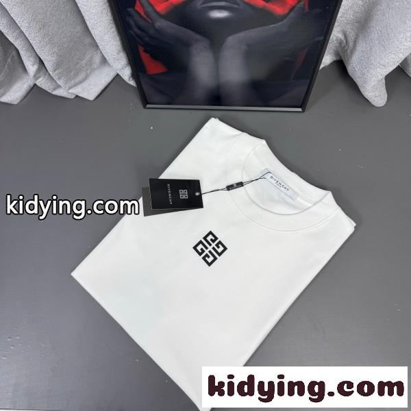 GIVENCHY コピー 2026新作 ミニマルロゴ 半袖カットソー ストリートモード 上質カジュアルTシャツ-2