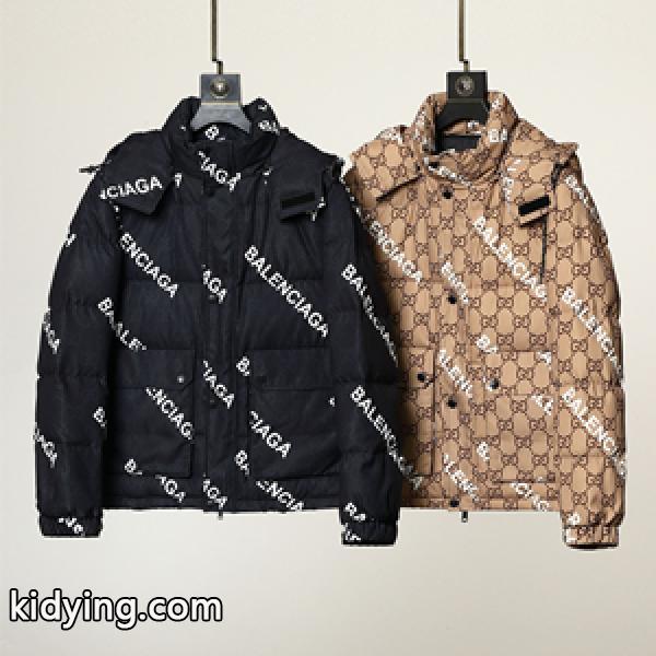 2022最新防寒着 BALENCIAGA × GUCCl コラボ 高級質量バレンシアガ偽物 ダウンジャケット 絶大な人気-0