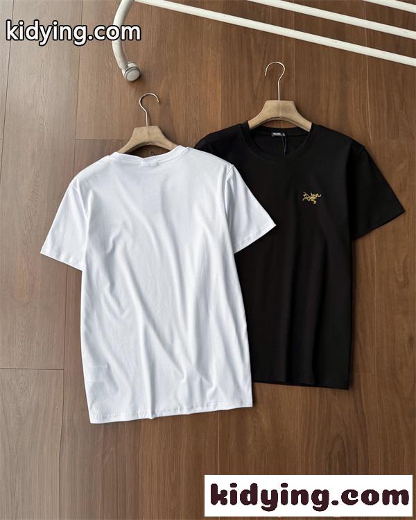 ホワイト ブラックアークテリクス コピー ARCTERYX ミニマル 半袖Tシャツ シンプル 上品 軽量 快適-1