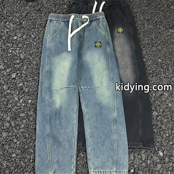着心地重視 デニムイージーパンツ ストレート 抜け感 STONE ISLAND ストーンアイランド コピー-0