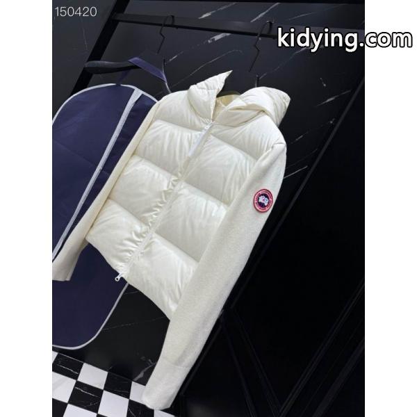 2025秋冬 ホワイト 柔美ニットダウンジャケット コピー カナダグース Canada Goose-1