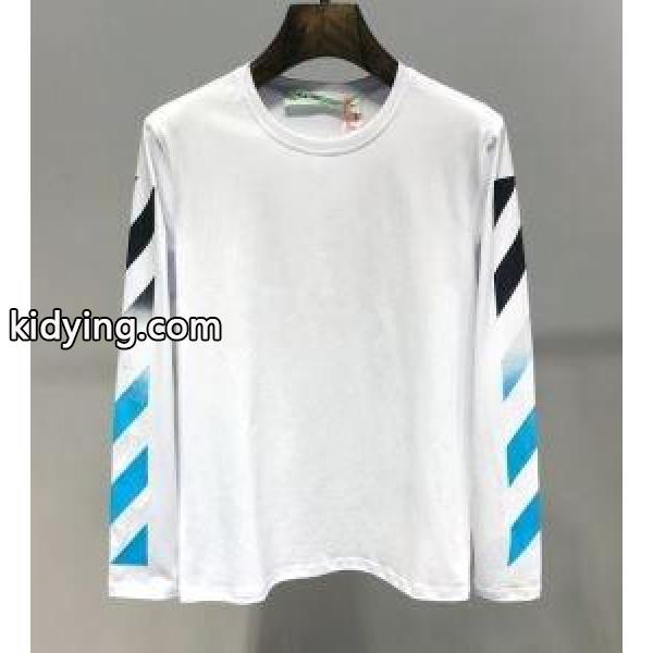 春夏の爽やかなスタイル 季節感もプラス2019新作 Off-White オフホワイト 長袖Tシャツ 2色可選_Off-White オフホワイト_ブランド コピー 激安(日本最大級)-1