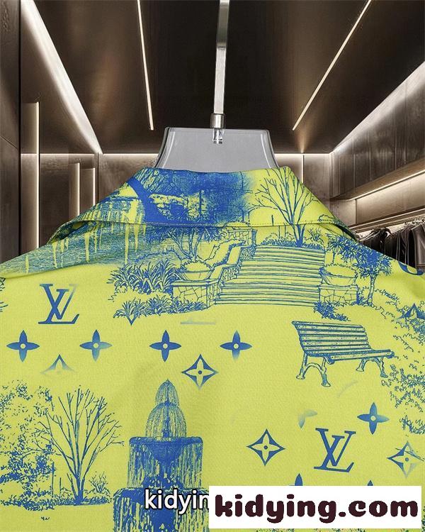 LOUIS VUITTON ルイヴィトン コピー 存在感抜群 プリント 半袖シャツ 軽量 通気性 2026春新作-7