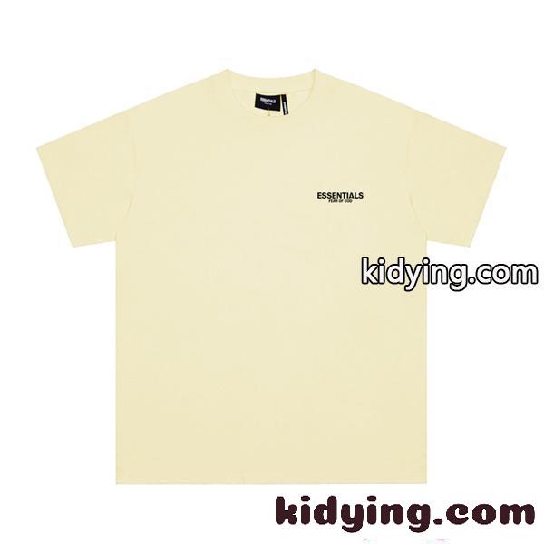 エッセンシャルズ スーパーコピー 半袖Tシャツ ポイント シンプル ベーシック 柔らかカラー 夏コーデ-1