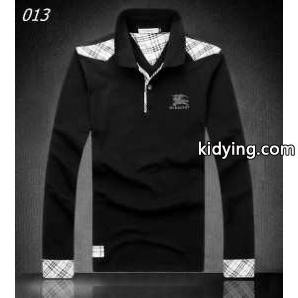 自然な肌触り 2014秋冬 BURBERRY バーバリー 長袖ポロシャツ 3色可選_長袖Tシャツ_メンズファッション_スーパーコピーブランド激安通販 専門店-0