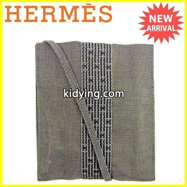 エルメス Hermes バッグ ショルダーバッグ エールライン ブラック グレー レディース メンズ 中古 Bag :Y6544:BRAND DEPOT - 通販ショッピング-0