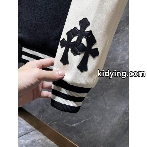 お洒落人気☆☆Chrome Hearts Cross Patch Varsity Jacketクロムハーツジャケットコピー2025-2026秋冬上品-6
