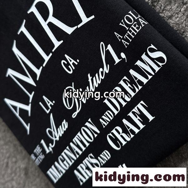 AMIRI コピー アミリ コピー バックロゴプリント 半袖Tシャツ オーバーサイズ クルーネック 人気 定番-6