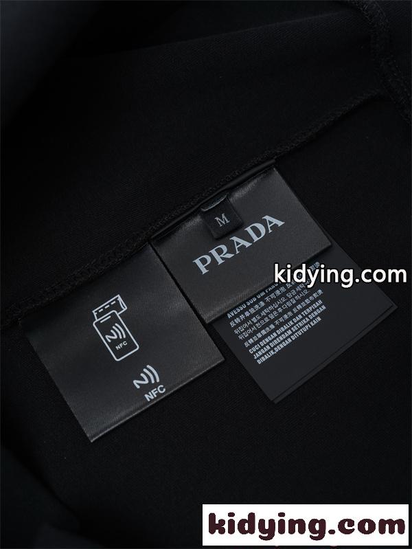 PRADA プラダ コピー 大人向け洗練 保温効果 快適 ブラック スウェット-5