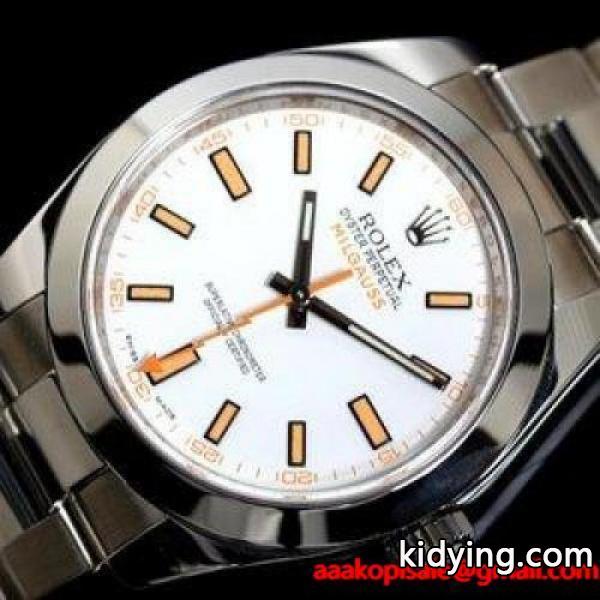 ロレックス ROLEX ミルガウス 116400 自動巻き ホワイト ルーレット メンズ 腕時計 通販-0