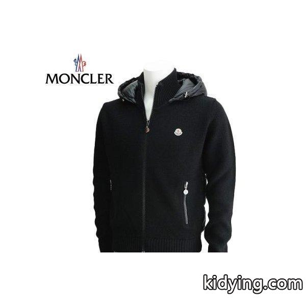 MONCLER モンクレールダウン＆ニットジップパーカ ブラック 2016-2017年秋冬新作-0