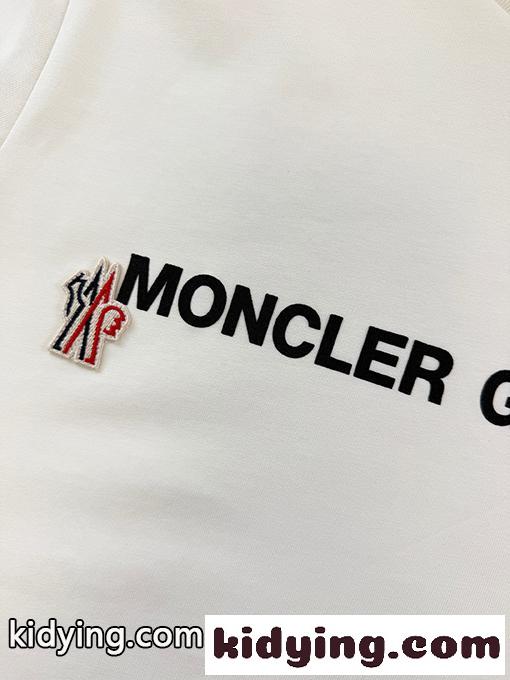 ホワイト ブラック 半袖Tシャツ MONCLER GRENOBLE モンクレール グルノーブル コピー 胸元ロゴプリント クルーネック シンプルカジュアル-9