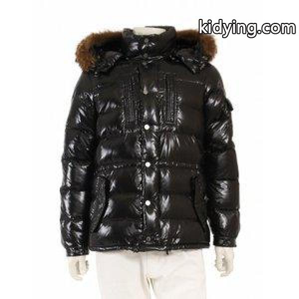 モンクレール MONCLER ダウンジャケット 黒 ブラック 茶色 S アウター ワンポイント 1 ナイロン100% コヨーテ ROD 44502 フード ファー付き メンズ【中古】 :114-201801230874:ブランド古着販売のベクトル - 通販ショッピング-0