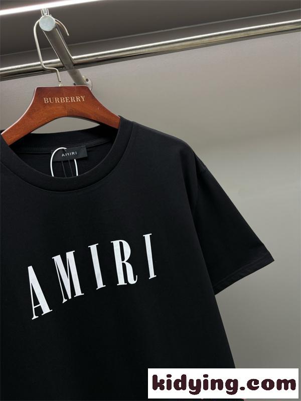 ビッグロゴ プリントTシャツ アミリ コピー ブラック AMIRI 半袖 オーバーサイズ 着回し万能-2