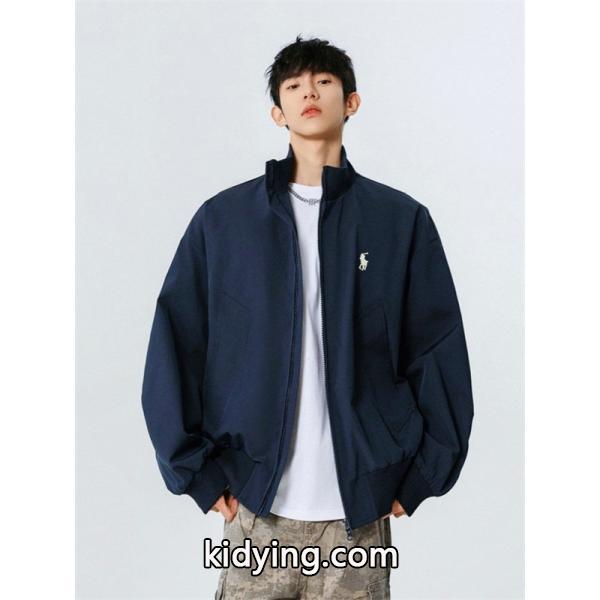 POLO RALPH LAUREN 偽物 秋冬日常多色 定番 ネイビー × ブラック × カーキ スタンドカラー ジャケット ポロラルフローレン-1