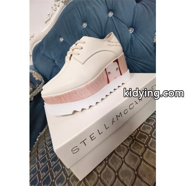 2026新作  STELLA McCARTNEY ステラマッカートニー コピー 厚底シューズ ベージュ 個性的 可愛い-3