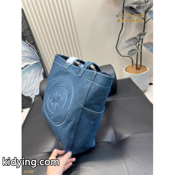 ☆2025最新☆CELINE セリーヌトートバッグ スーパーコピーデニム素材人気大容量36*36CM-1