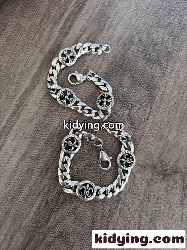 人気爆発 CHROME HEARTS クロムハーツ コピー ブレスレット メンズ シルバー トレンド ストリート-5