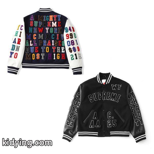 個性☆Supreme SS25 week3 Praises Varsity Jacket シュプリームジャケットコピー 176- 72.5キロMサイズ-0