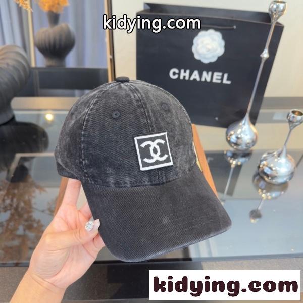CHANEL シャネル 2026新作 CCロゴ刺繍ヴィンテージウォッシュベースボールキャップ コットン ユニセックス カジュアル 定番人気-8