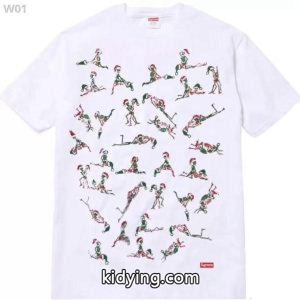 最終数量限り! 半袖Tシャツ 格好良いアイテム シュプリーム SUPREME FW17 Christmas 最近人気一番!_半袖Tシャツ_メンズファッション_スーパーコピーブランド激安通販 専門店-0