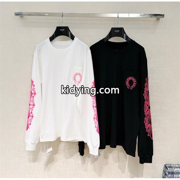&上品&blackpinkカラー人気クロムハーツ長袖tシャツコピー2026トレンドCHROME HEARTS 激安通販-0