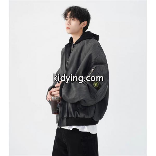 存在感抜群 ウォッシュ加工 ジップブルゾン ストリート STONE ISLAND ストーンアイランド コピー-5