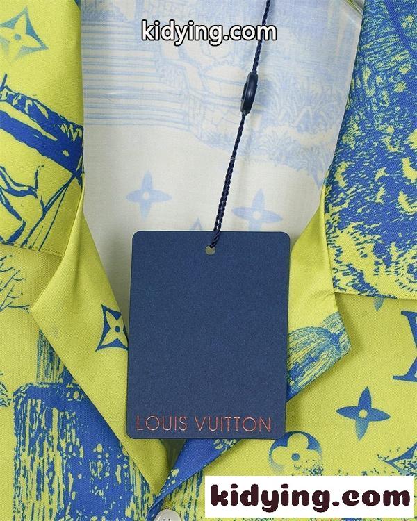 LOUIS VUITTON ルイヴィトン コピー 存在感抜群 プリント 半袖シャツ 軽量 通気性 2026春新作-6