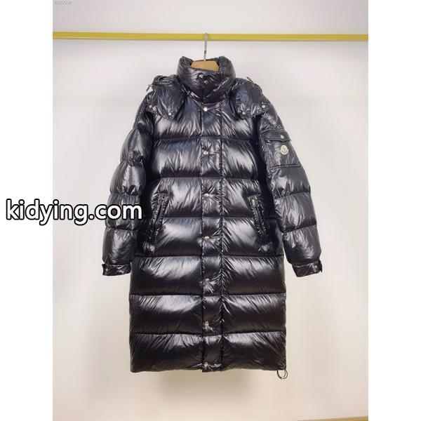 温か素材 ブラック ロング ダウンコート ボリューム MONCLER モンクレール コピー-2