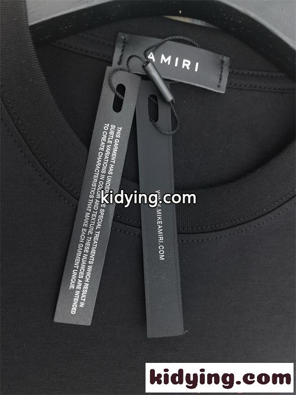 AMIRI モノトーン アミリ コピー 半袖Tシャツ シンプル 高見え カジュアル 2026新作コーデ-4