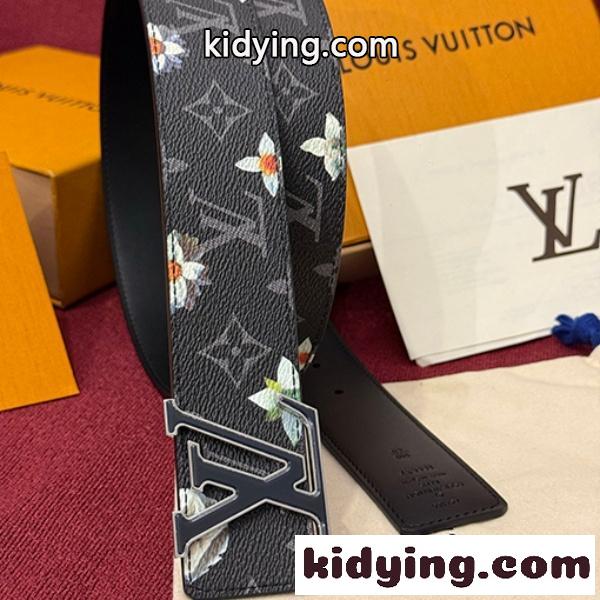 LOUIS VUITTON コピー ルイヴィトン コピー 2026新作 モノグラムフラワー レザーベルト LVバックル メンズ レディース カジュアル-2