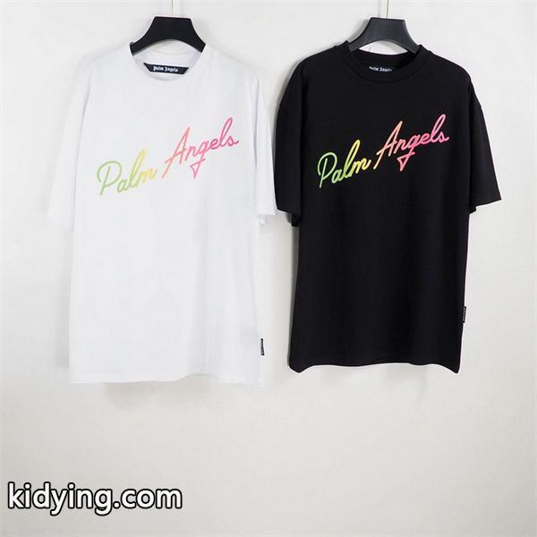柔らかい手触りで着心地の良いコットン素材を採用Palm Anglesコピーtシャツ-0