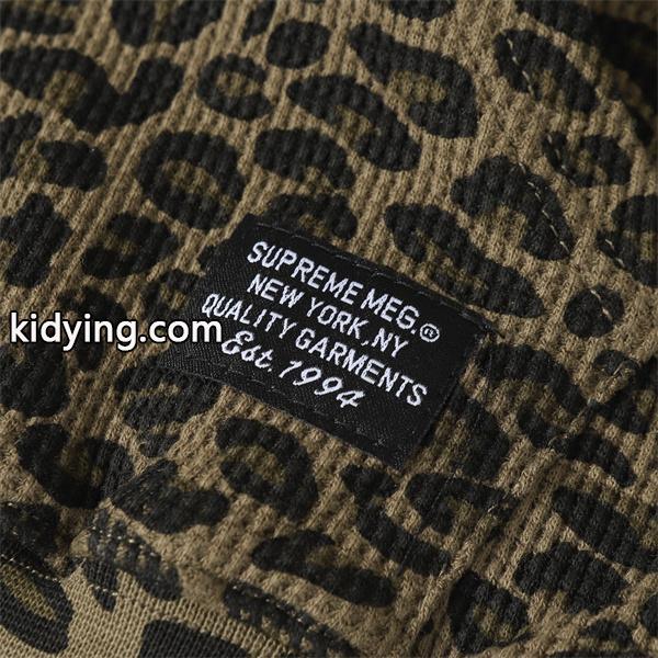 Supreme 激安 フリース フーディ SS25 豹柄 サーマルパーカー メンズ レディース ジップアップ ストリート人気-6